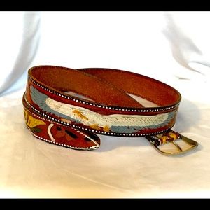 Vintage men’s hand made leather belt